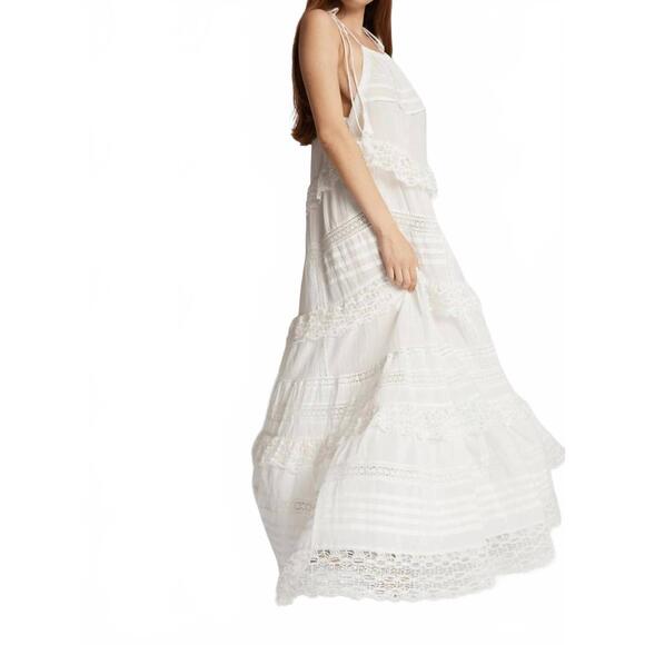 NEW MUNTHE fuenta maxi dress in white